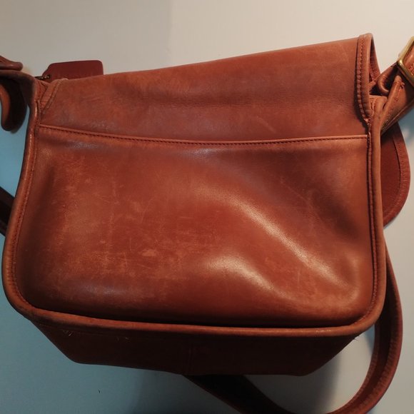 Vintage Coach Leather Flap Crossbody Bag 1999 - Picture 2 of 7